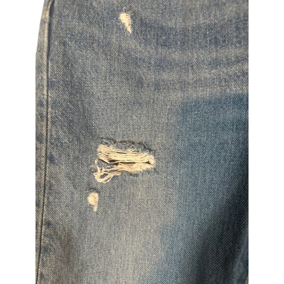 Levi's Light Blue Ripped Button Fly 501 S Skinny Denim Jeans Women Sz 26 - Picture 3 of 12